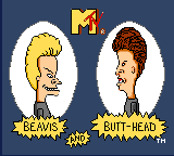 Beavis and Butt-Head title screen for Sega Game Gear